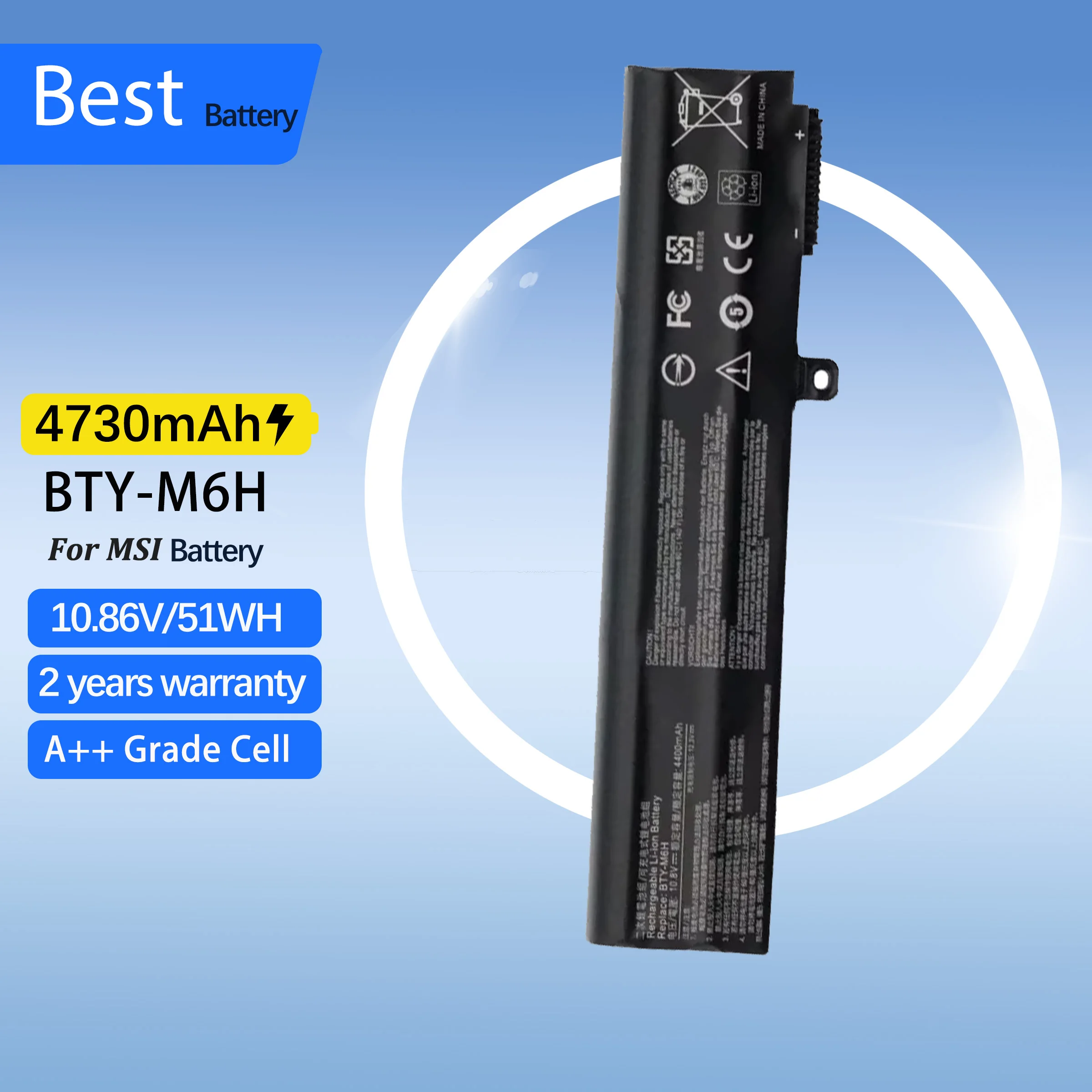 

Аккумулятор BTY-M6H для MSI GE62 GE72 GP62 GL72 GP72 GL62 GP62VR PE60 GP72VR PE70 MS-16J2 MS-16J3 MS-1795 MS-16J9 MS-1792