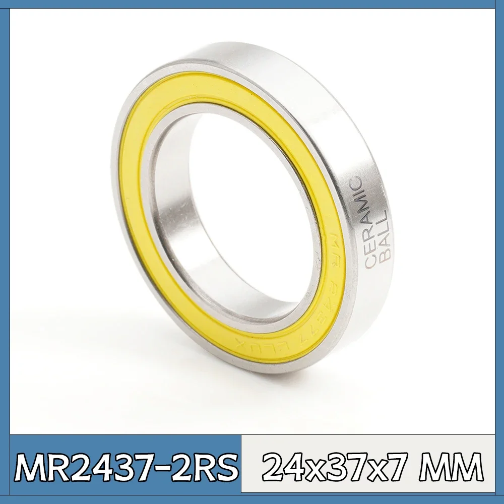 MR2437-2RS Bearing 24*37*7 mm ( 1 PC ) ABEC-3  24 37 7 Ceramic Balls Bearings MR 24377 RS Bicycle BB90 Bracket Bottom