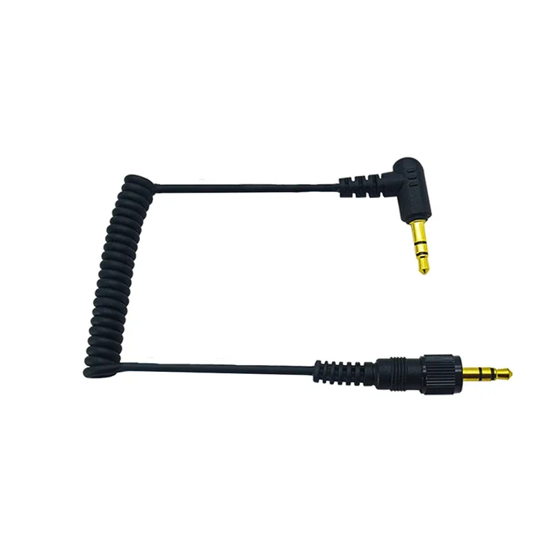 Canfon 3.5mm TRS Nut lock plug Stereo Cable Compatible for Sony D11/V1/D21 Sennheiser Wireless Mic Connect camera for recording