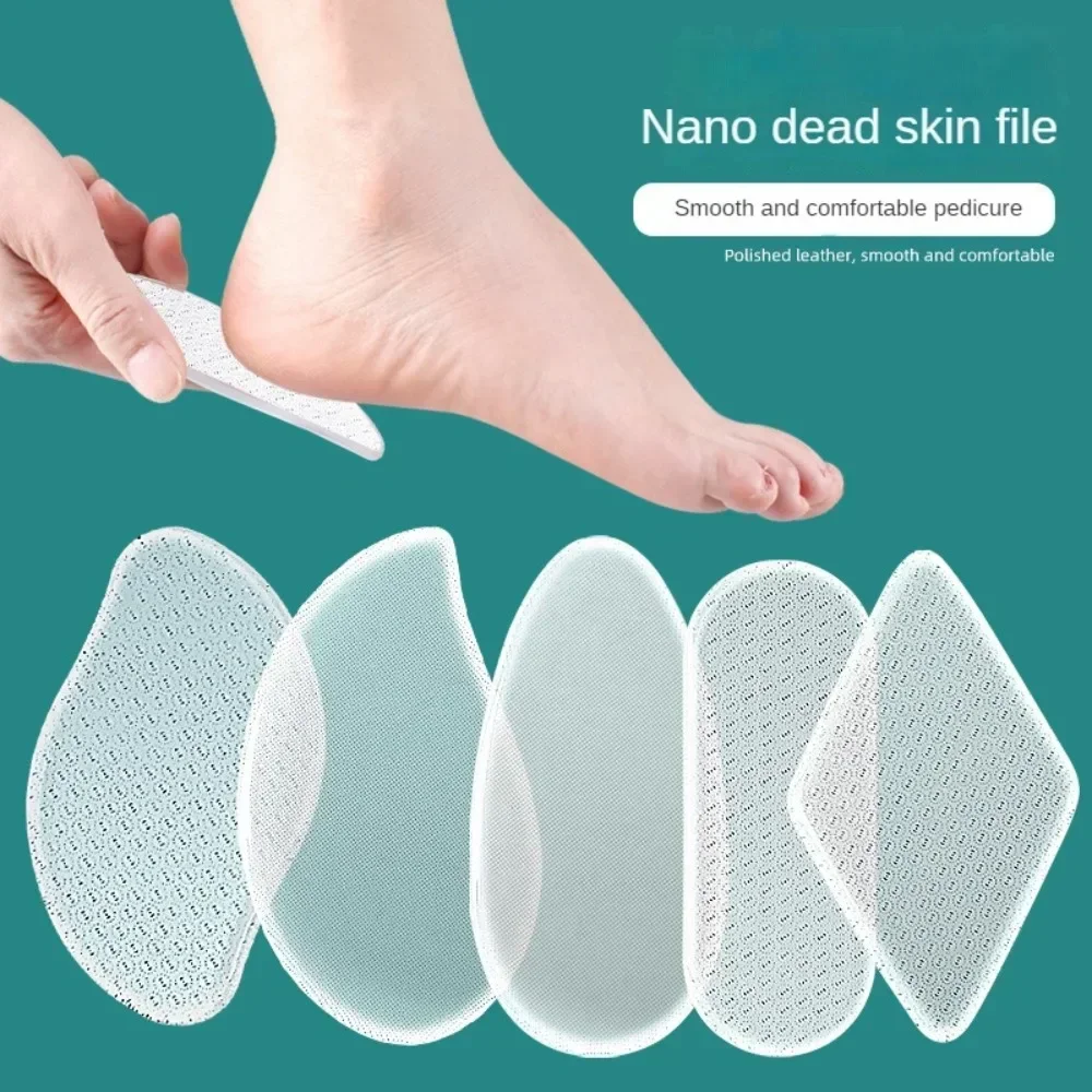 Mulit Shape Nano Glass Double-sided Foot Rasp Heel File Hard Dead Skin Callus Remover Exfoliating Pedicure Care Foot File Tool