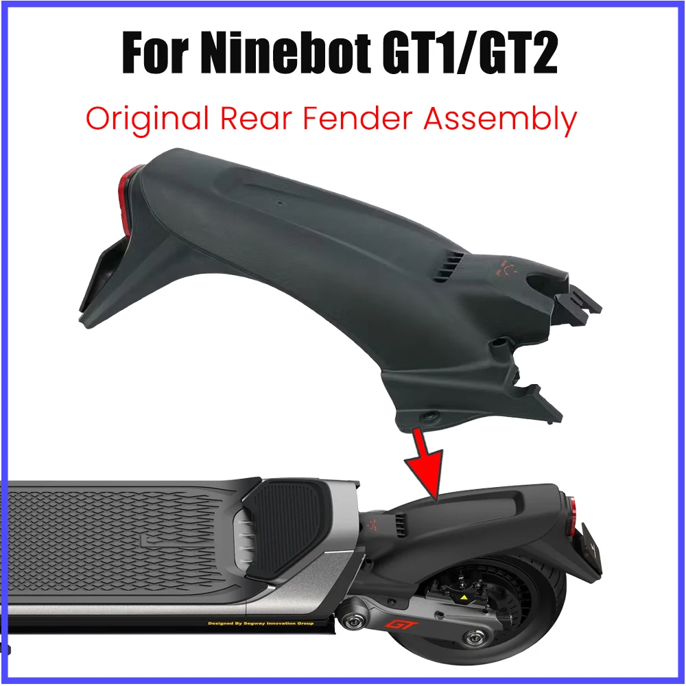 

Оригинальное заднее крыло с подсветкой для Segway GT1 GT2, крыло заднего колеса электрического скутера, в комплект входят детали заднего фонаря для суперскутера