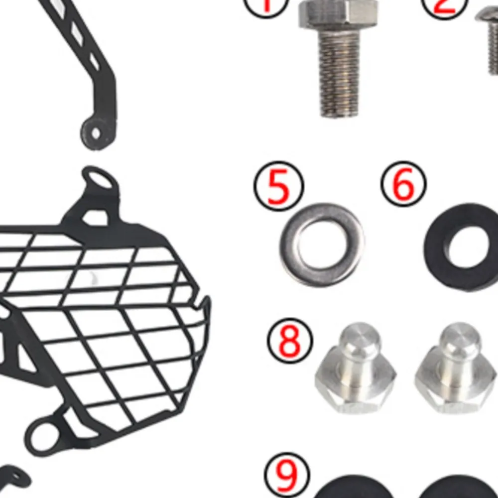 

KLR-650 Headlight Guard FOR Kawasaki KLR 650 2021-2023 For KLR650 2008-2018 Motorcycle Headlamp Grill Head Light Protect Cover