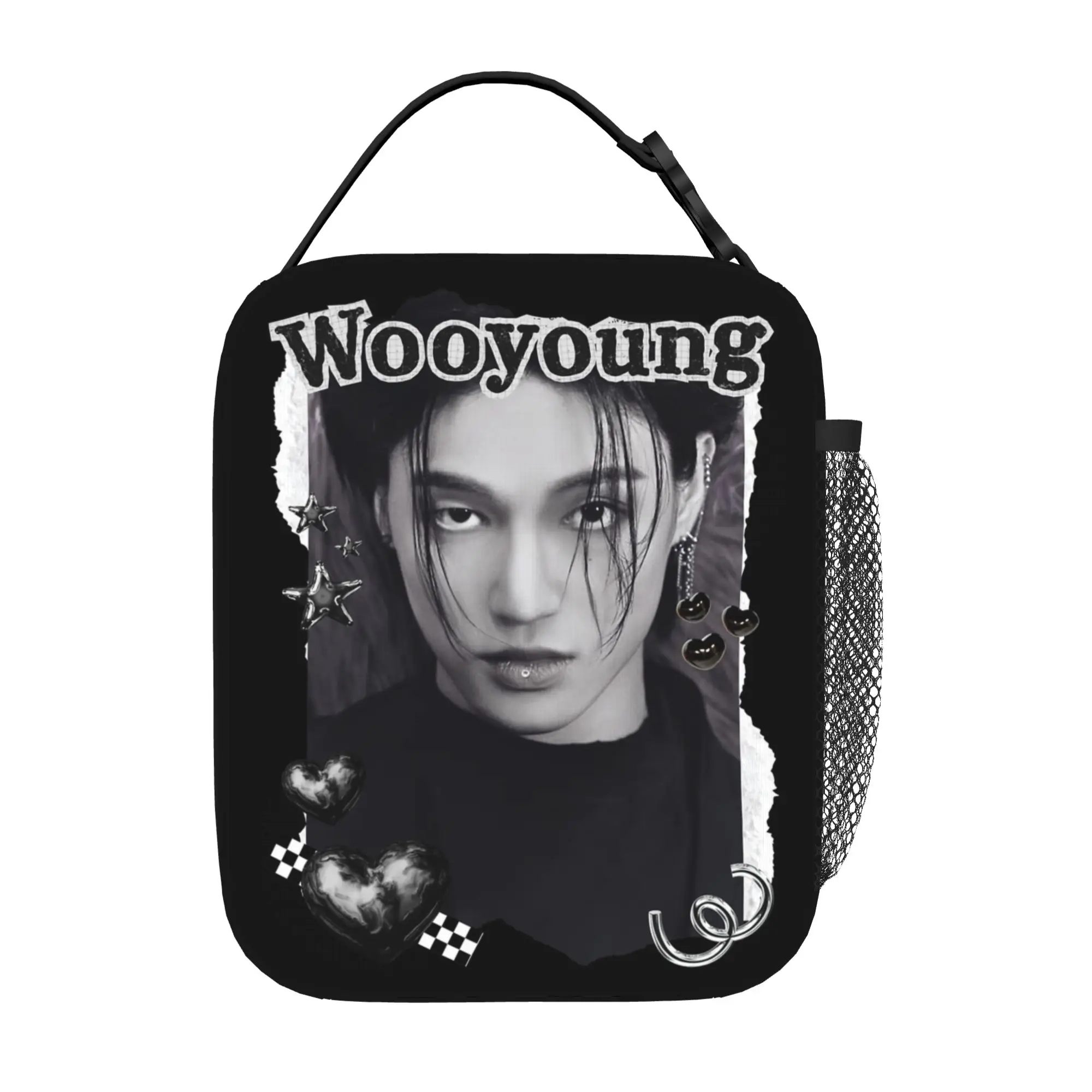 Kpop Boy Group A-Ateez Thermal Insulated Lunch Bag for Picnic  Portable Bento Box Thermal Cooler Food Box