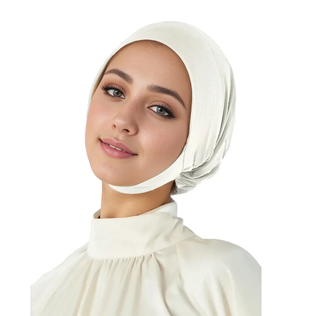 イスラム教徒の女性用アンダーキャップ、ボンネット、ターバン、ヘッドタイ、インナーヒジャブ、伸縮性ヒジャブ、イスラムヘッドスカーフ、キャップ、帽子、ビーニー、ヘッドウェア、アンダースカーフ