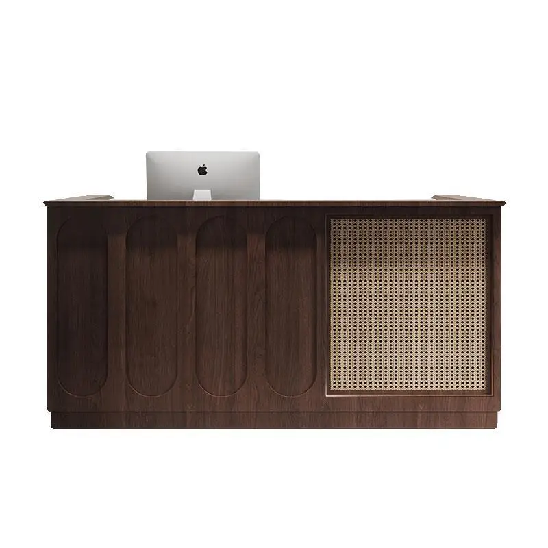 CX front desk reception cabinet rattan high-end clothing store counter antique display booth