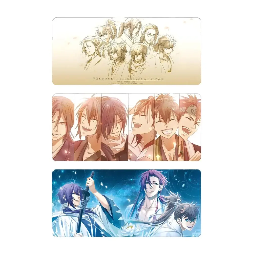 anime samurai H-Hakuoki Demon of the Fleeting Blossom Mouse Pad Large Gaming Mousepad with Stitched Edges Thickened Desk Mat PC
