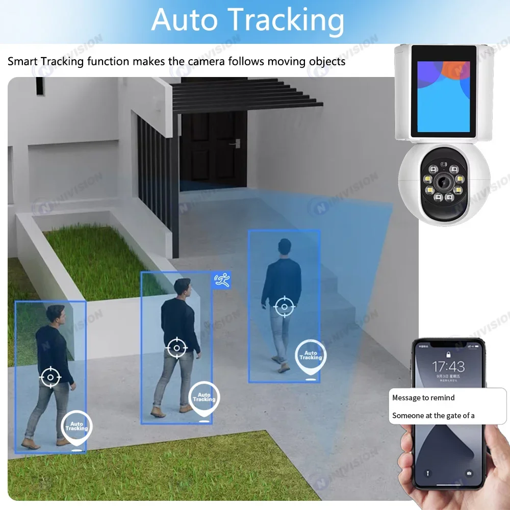 Imagem -05 - Chamada de Vídeo em Dois Sentidos Câmera ip Vigilância hd 5mp Wifi Girar Remoto Voz Telefone Inteligente Monitor em Tempo Real Icsee App