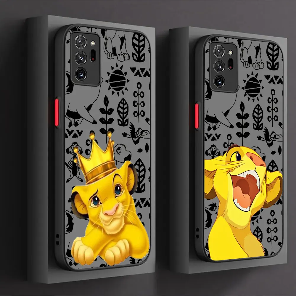 Disney The Lion King HAKUNA MATATA Case For Samsung Galaxy Note 20 Ultra 10 A05 A04 A04E M62 M53 M52 M51 M33 M32 M31 M23 Cover