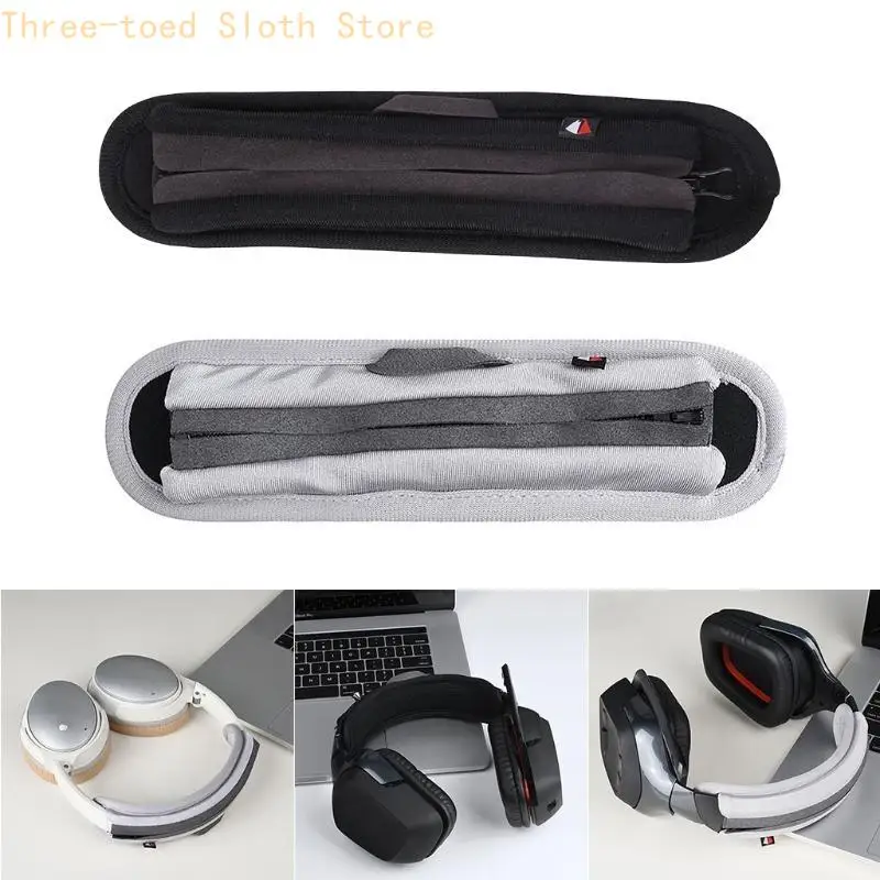 Kopfhörer Weiche für Kopf Strahl Kissen Pad Kopfhörer Ersatz Ohr Kissen Headsets S/L Größe mit Abdeckung Zipper Pad e74A – Detail 9