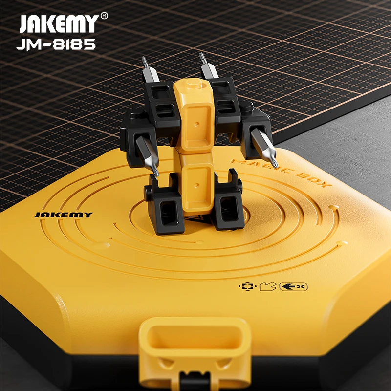 JAKEMY JM-8185 Precision Screwdriver Set Magnetic CR-V Bits for Mobile Phone Tablet Computer Repair Hand Tools