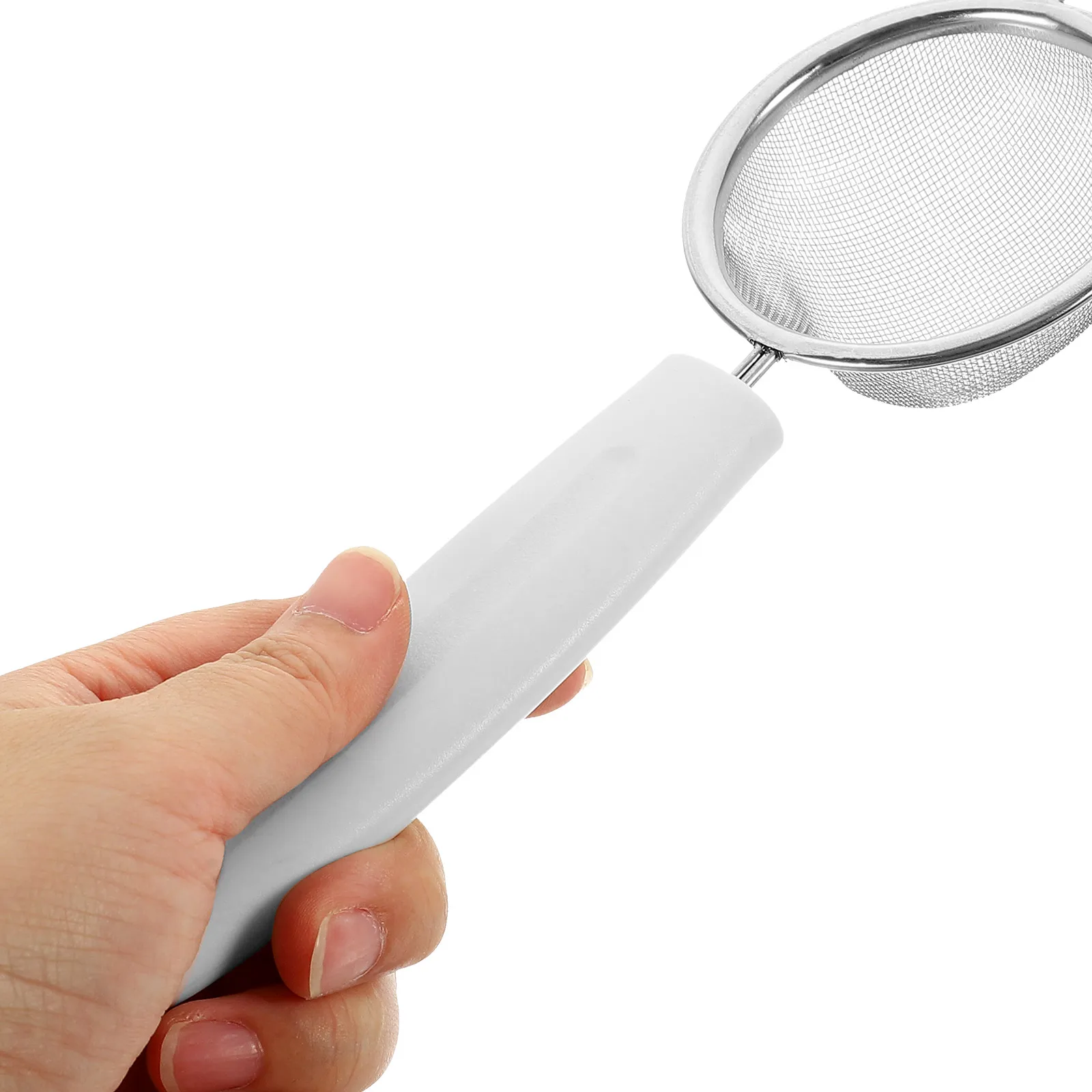 

2pcs Stainless Steel Mesh Sieves Fine Filter For Baking Pastry Kitchen Gadgets Household Strainer Colander Silver Blue