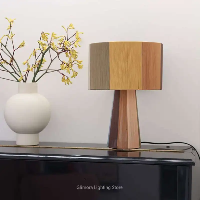 

Energy-saving Led High-value Handmade Retro Homestay Master Bedroom Bedside Lamp Hotel Atmosphere LED Desk Lamp Room Decoration