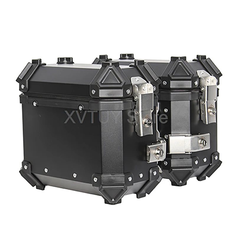 18L 36L 45L Motorcycles Anti Theft Aluminium Alloy Side Saddle Top Tail Case Travel Luggage Storage Waterproof Helmet Box
