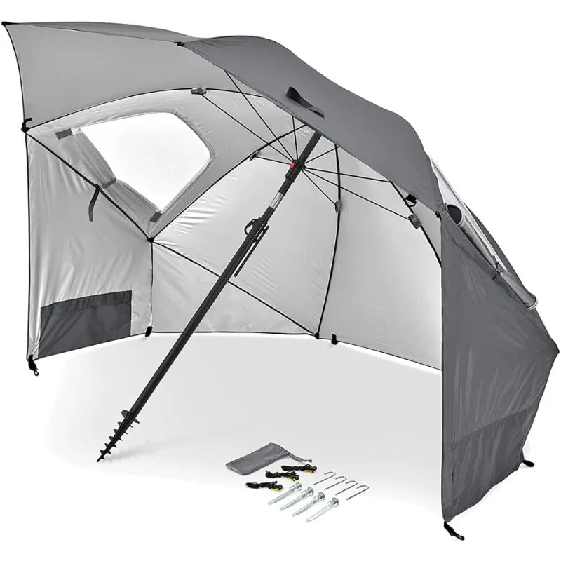 Protection Sport Brella Premiere Outdoor Shade Shelter Green Red Blue Portable UPF 50 Camping Umbrella 8ft Sun Rain