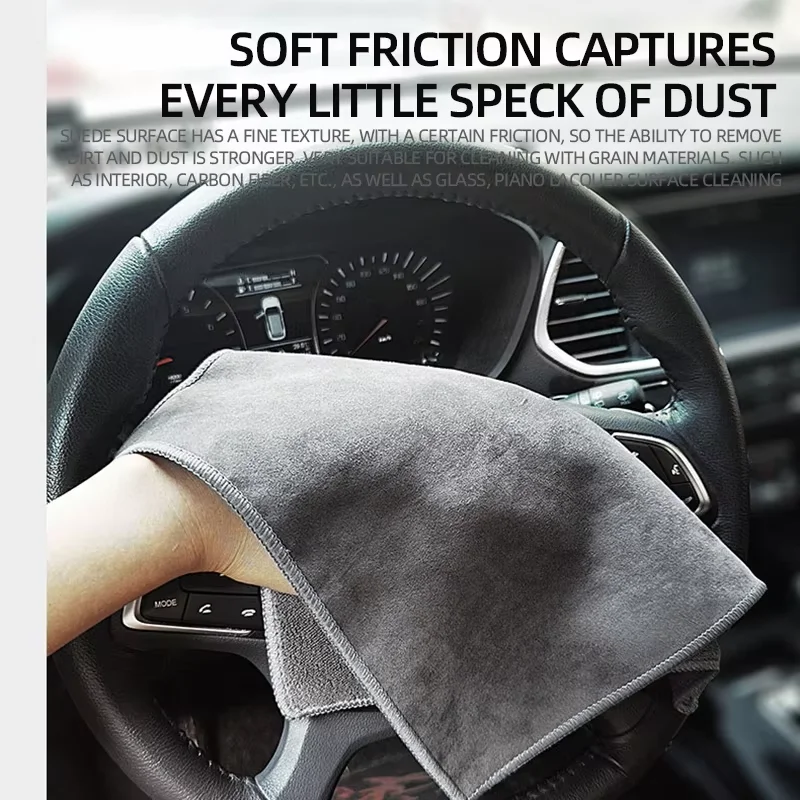 1/2 Microfiber Car Wash Towel Super Absorbent Car Cleaning Wipes Suitable For Motorcycle Home And Other Multi-scene Cleaning Use