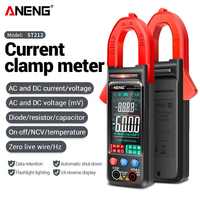 ANENG ST212 Digital Clamp Meter 6000 Counts DC/AC Current 400A Amp Multimeter Large Color Screen Voltage Tester Car Hz NCV Ohm