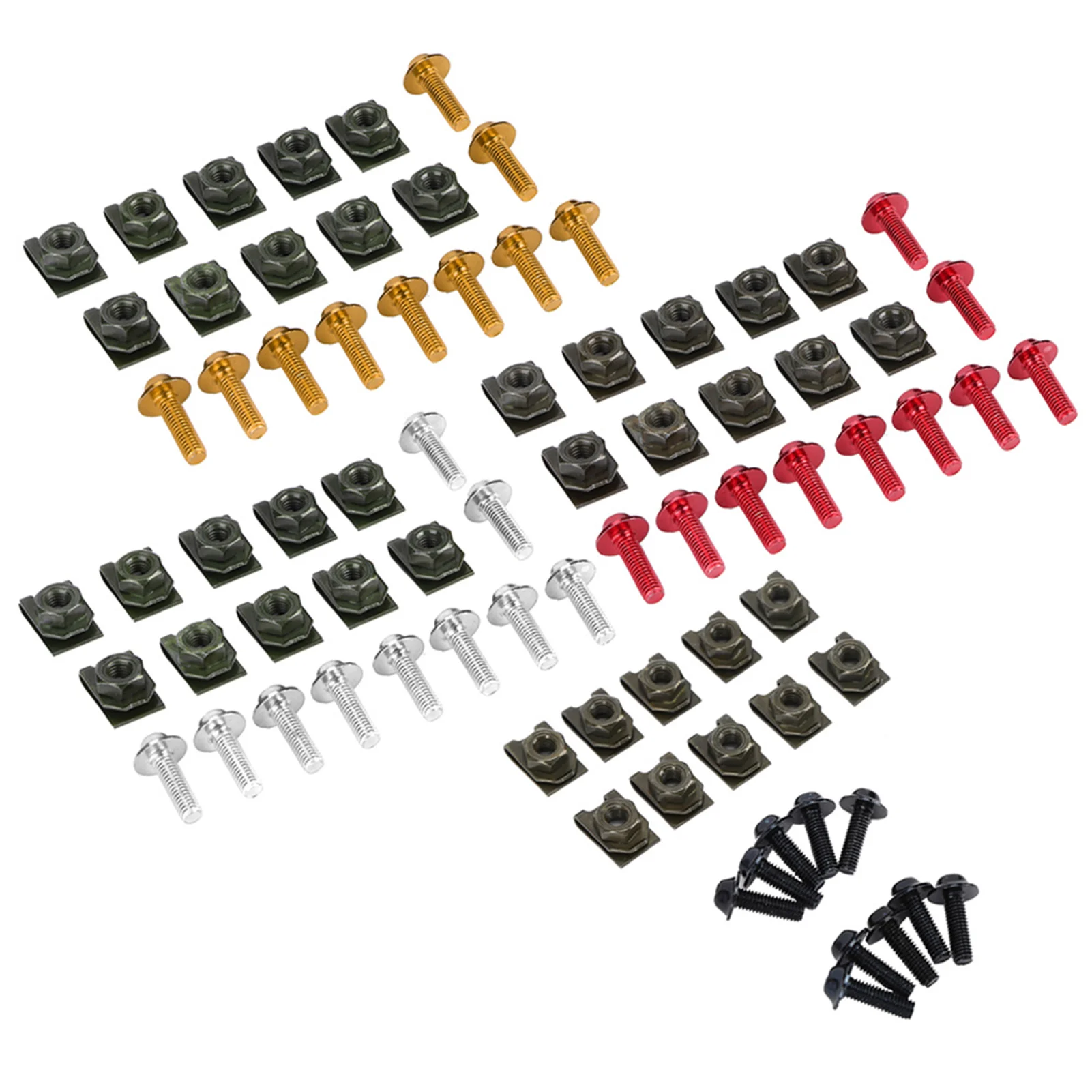 5*16MM Motorcycle Fairing Body Bolt Kit Screw Spire Speed Fastener Clip Nut Mounting Clamp