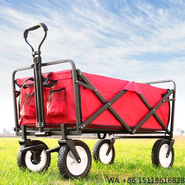 OEM Collapsible Beach Camping Cart Multi-Functional Kids Outdoor Wagon Stroller