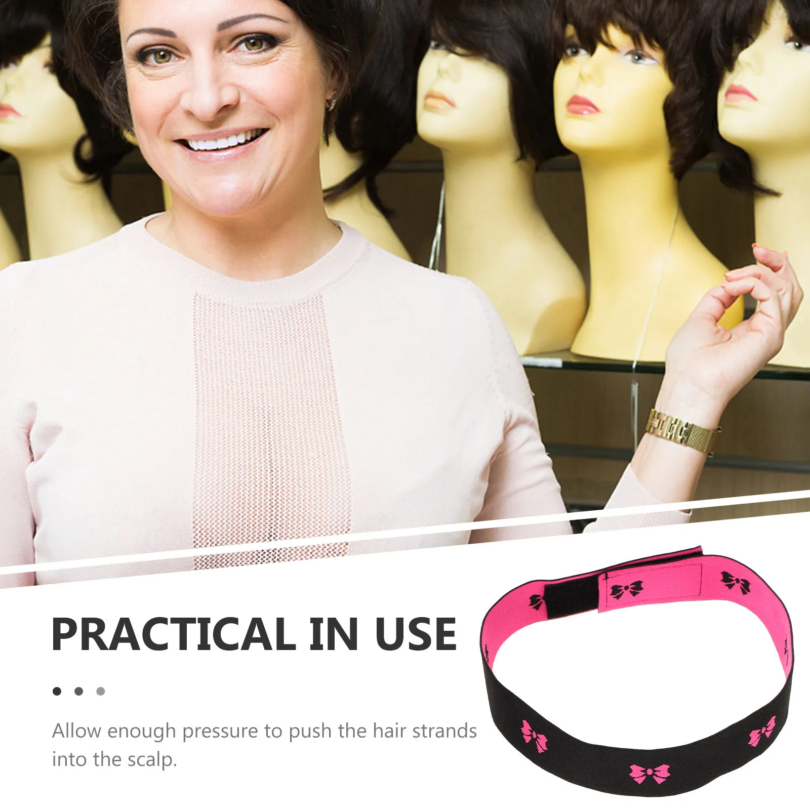 

Reusable Bands Elastic Band for Edge Control Non-Slip Grip for Seamless Hairstyle Maintenance Wigs Fixing Bands