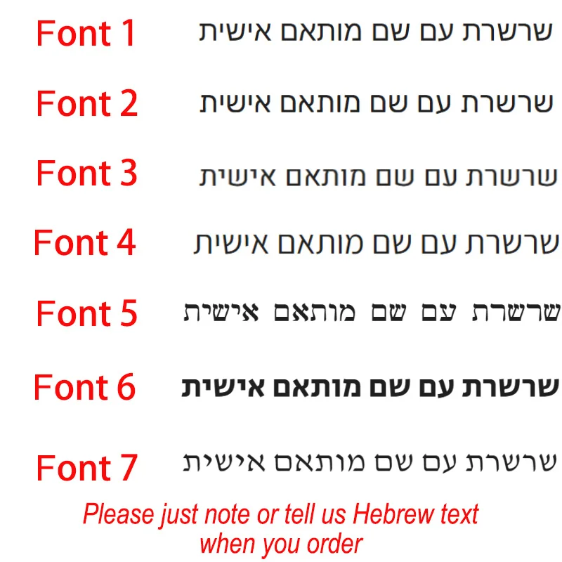 مخصص العبرية اسم قلادة قلادة جوفاء شخصية الفولاذ المقاوم للصدأ سلسلة للنساء الرجال مخصصة 18K مجوهرات مطلية بالذهب #2