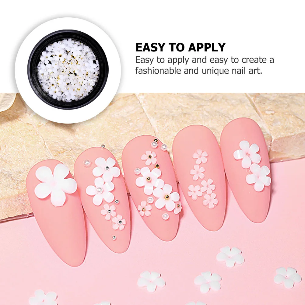 

2Pcs Small Flower Nail Art DIY Accessories Creative Manicure Charm Nail Decor Manicures Supplies Manicure Charm