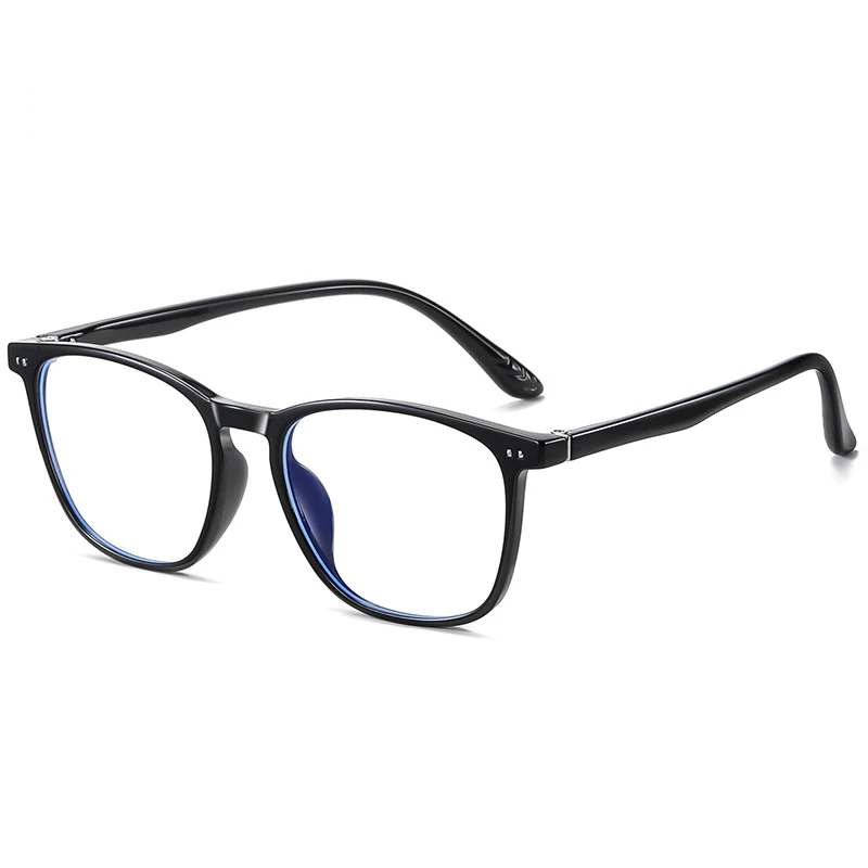 Óculos quadrados tr90 anti-luz azul para homens e mulheres, óculos de bloqueio de raios azuis para computador, armações de vidro para miopia f2003