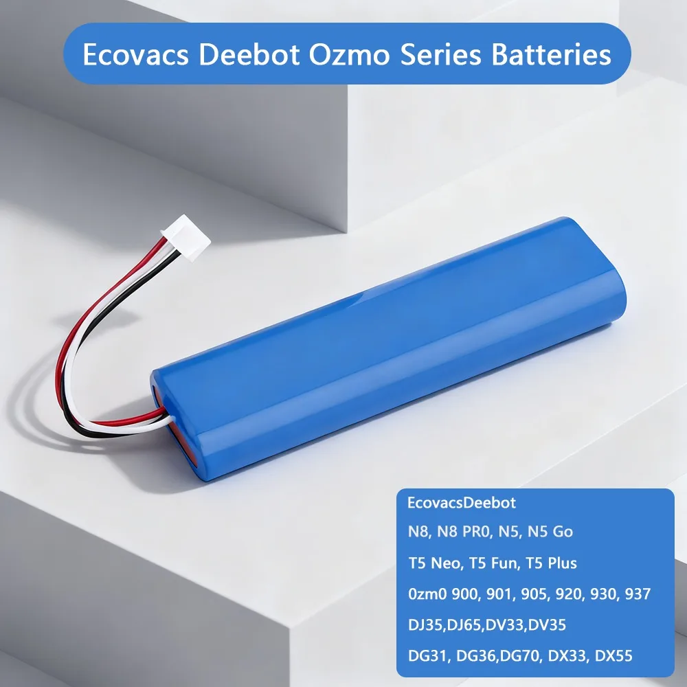 Replacement Li-ion Battery 14.4V 5200mAh for Ecovacs Deebot Ozmo 900 901 905 920 930 937 N8 N8 Pro Vacuum Cleaner Battery Pack