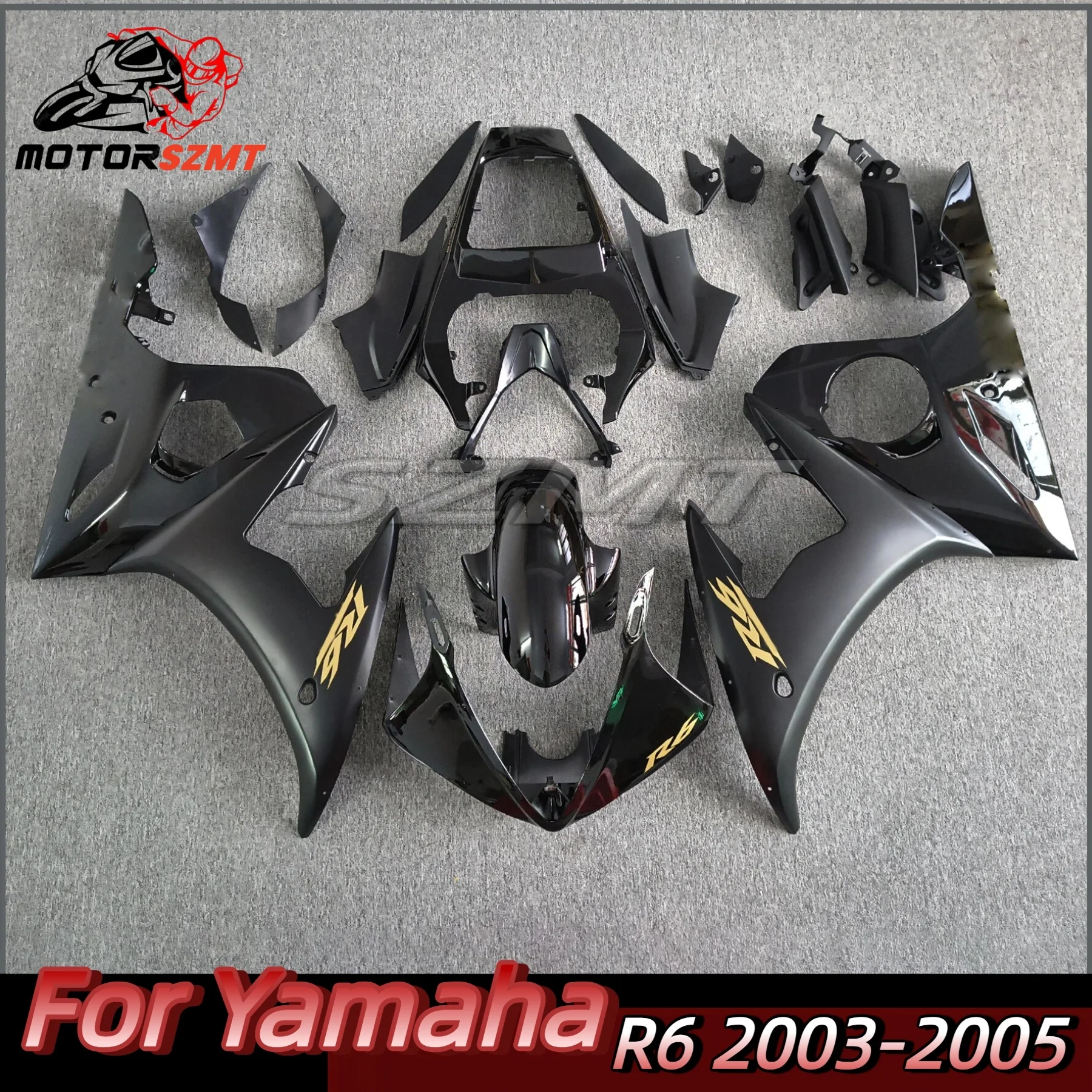 

The ZXMT Panel ABS Plastic Cowling Bodywork Shell Body Frame Full Fairing Kit For Yamaha YZF-R6 03 04 05 Burnt Orange