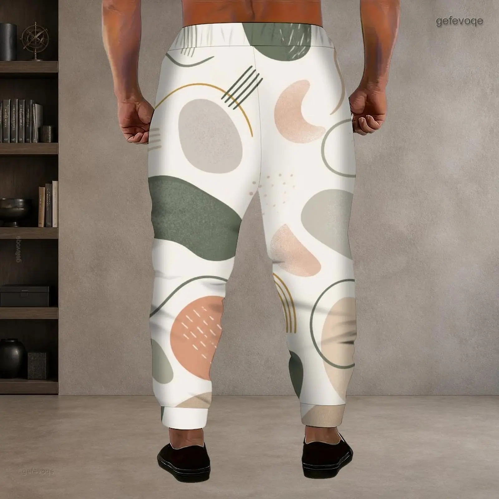Men's Printed Drawstring Joggers — product detail 5
