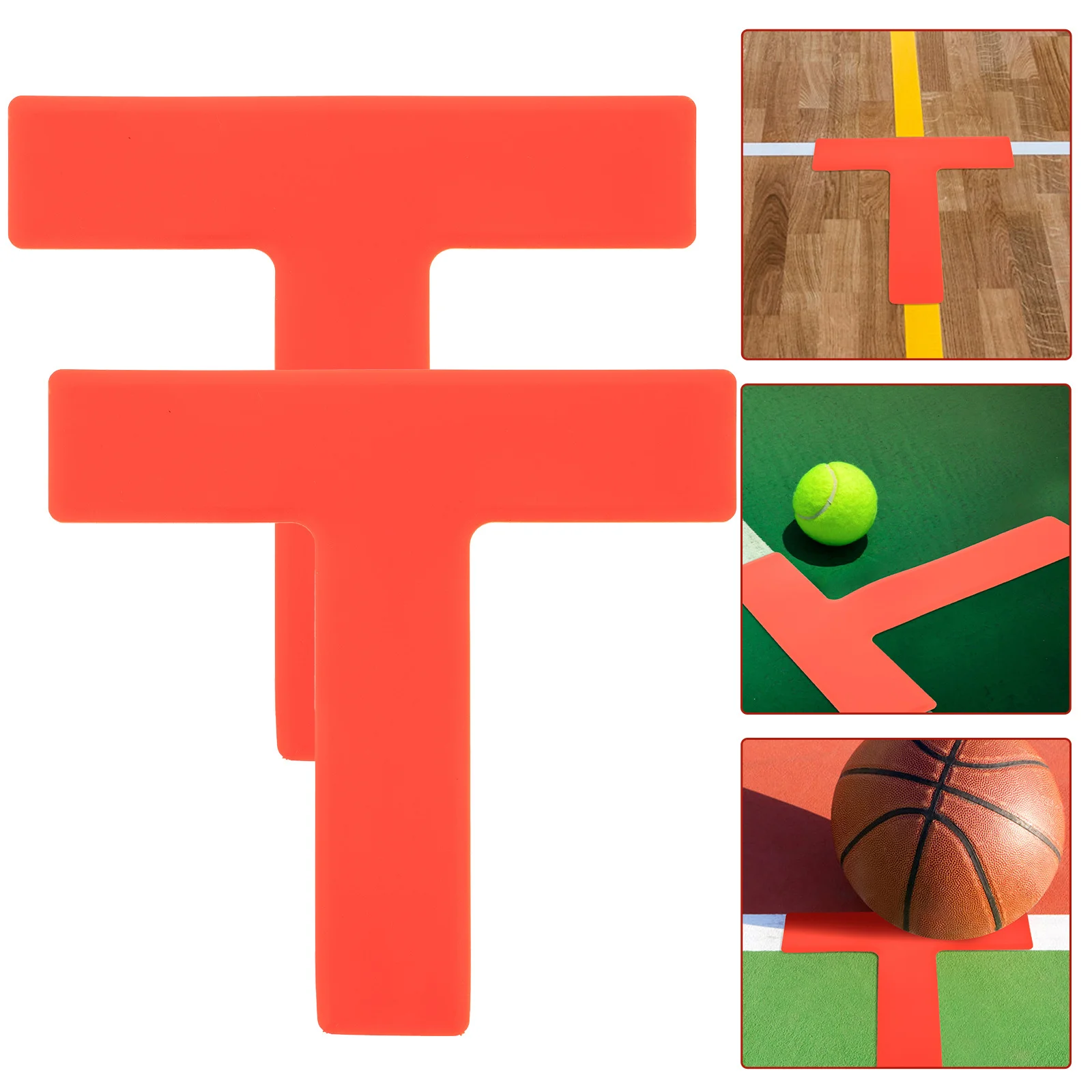 

2 Pcs Training Logos Football Spot Marker The Sign Equipment Ground Court Pvc Outdoor Sports Markers for
