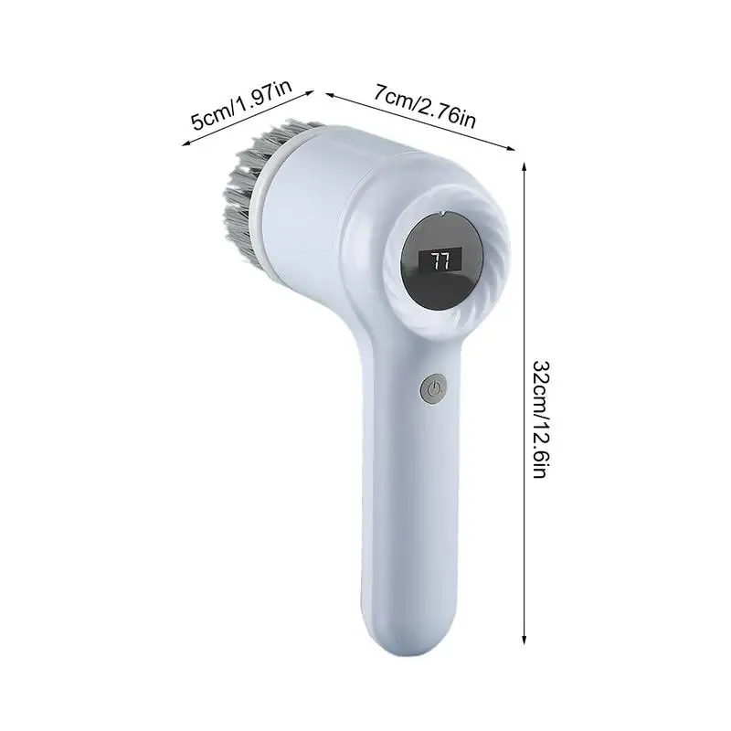 Electric Brush For Cleaning Bathroom Handheld Spin Scrubber Spin Scrubber With Replaceable Brush Heads Powerful Cleaning Brush