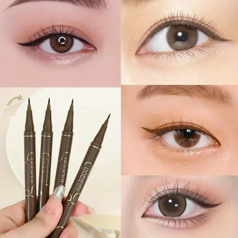 Lasting Liquid Eyeliner Pen Natural Ultra-fine Lying Silkworm Pencil Smooth Waterproof Quick Dry Non-Smudge Makeup