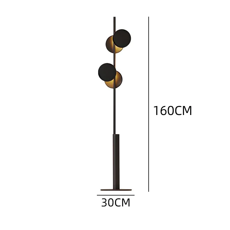 

160x30CM High Quality Led Floor Lamp Wholesale Decorative Floor Standing Lamp with Black and Golden