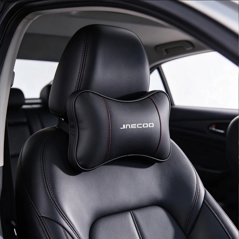 Car Headrest Pillow Car Neck Cushion Car Neck Rest Leather For Jaecoo J5 J7 J6 J8 5 7 6 8