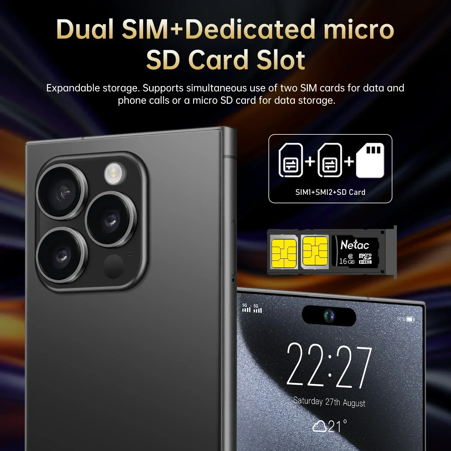 S25 Ultra Original Android 14 Unlocked SmartPhone 7.3 Inch Snapdragon 8 Gen 3 Mobile Phones Camera 5G Dual Sim 22GB+2TB Celular