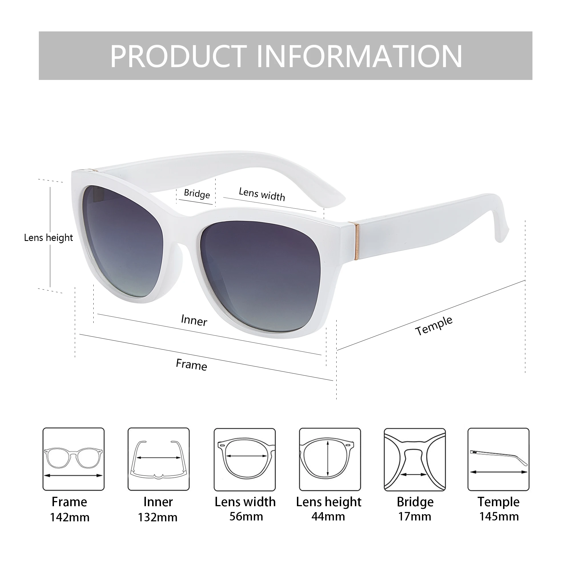 ZENOTTIC Cat Eye Sunglasses Women Polarized - Vintage Square Shades UV Protection Retro Oversized Sun Glasses for Driving