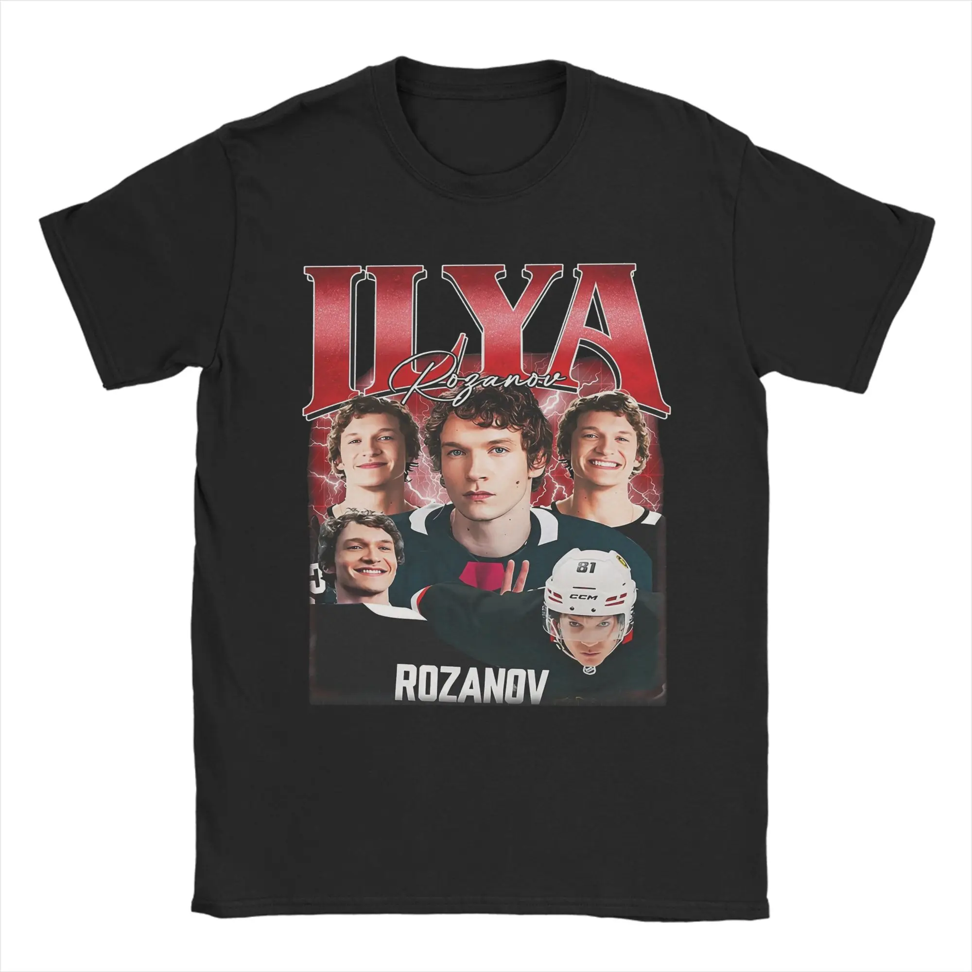 

Summer Retro Ilya Rozanov Retro Warm T-shirt Men's Round Neck 100% Pure Cotton Short-sleeved T-shirt Large Size S-4XL