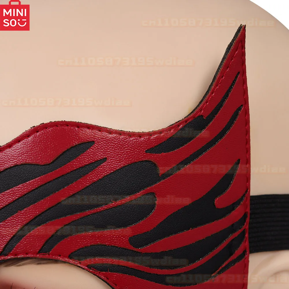 مينيسو القرمزي الساحرة تأثيري أقنعة الخيال النساء أقنعة خوذة حفلة تنكرية هالوين زي اكسسوارات الدعائم القبعات