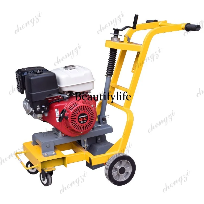 Electric start road surface sewing machine road surface grooving machine crank adjustment
