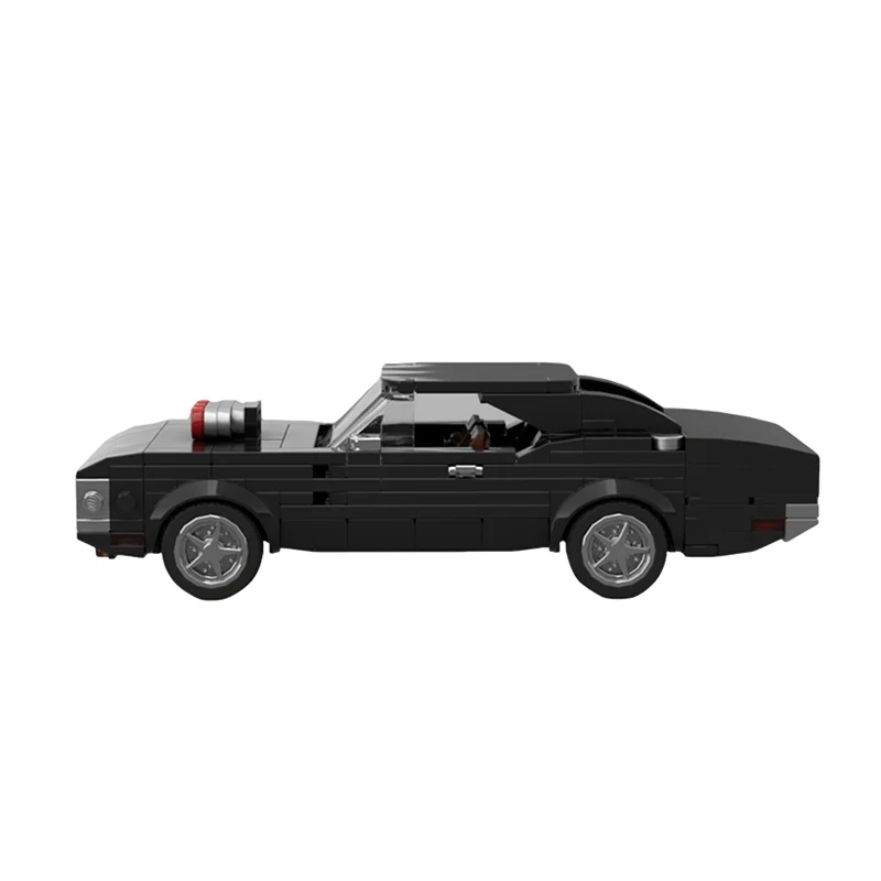 332pcs MOC City Champions Dodge Charger R T Fast Furious Model Building Blocks Architecture Toys Christmas Gifts Education Brick view 4