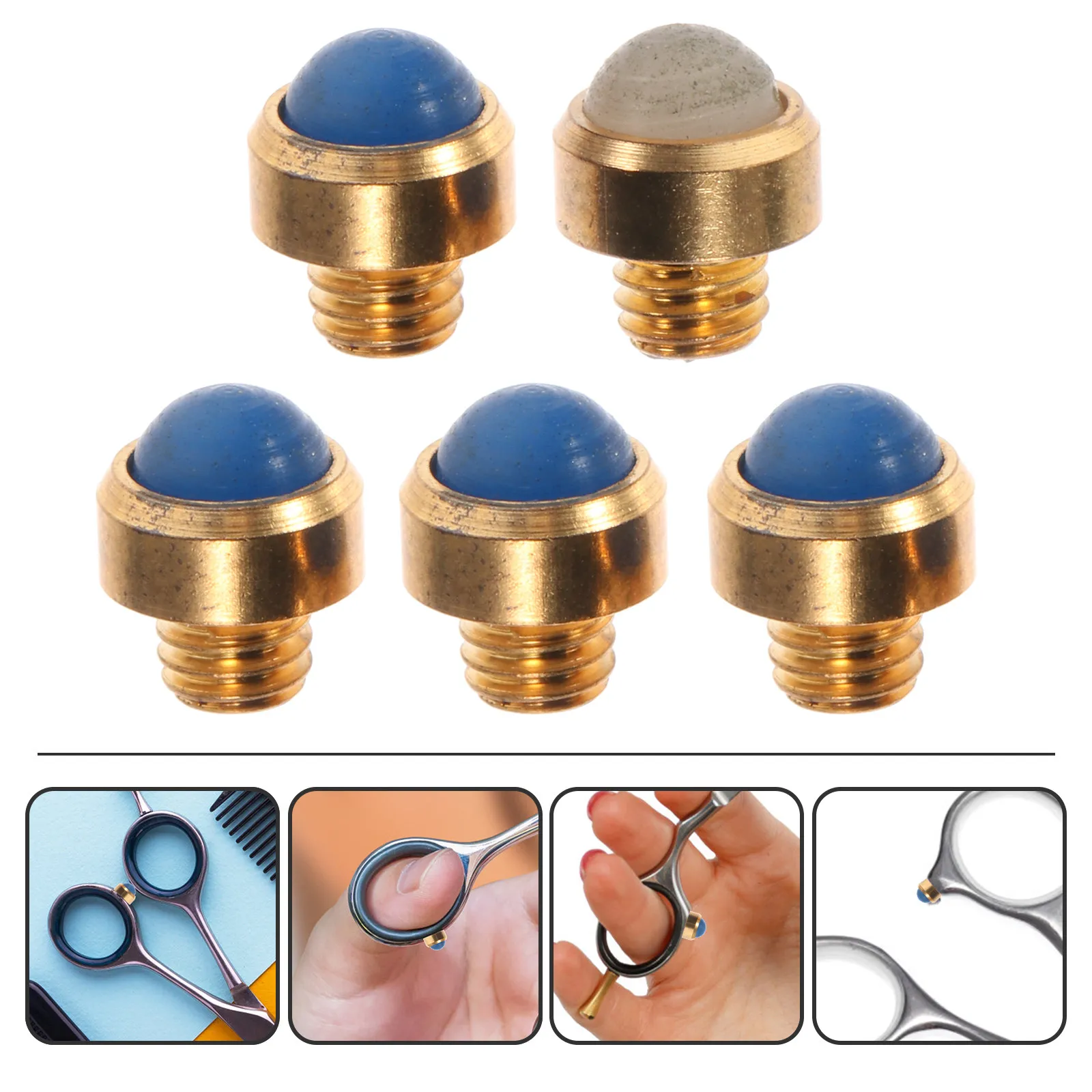 

5 шт. профессиональных сменных металлических глушителей для парикмахерских ножниц, аксессуары для снижения шума, бамперы