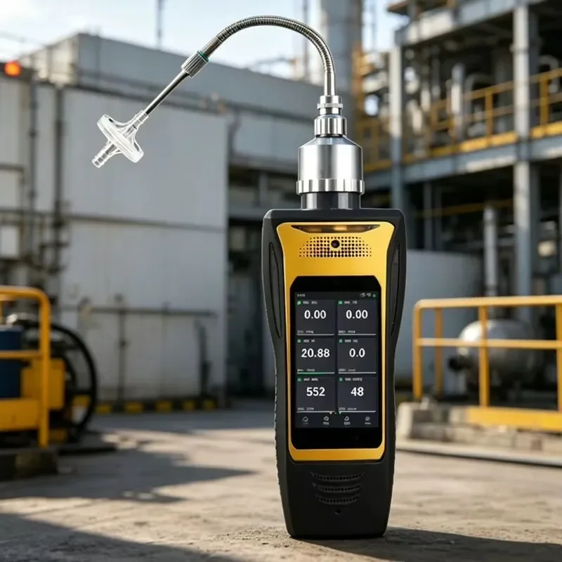 Air Quality Monitoring System Portable Multi CO2 PM2.5 Temperature Humidity Tester IAQ Sensor Android Smart