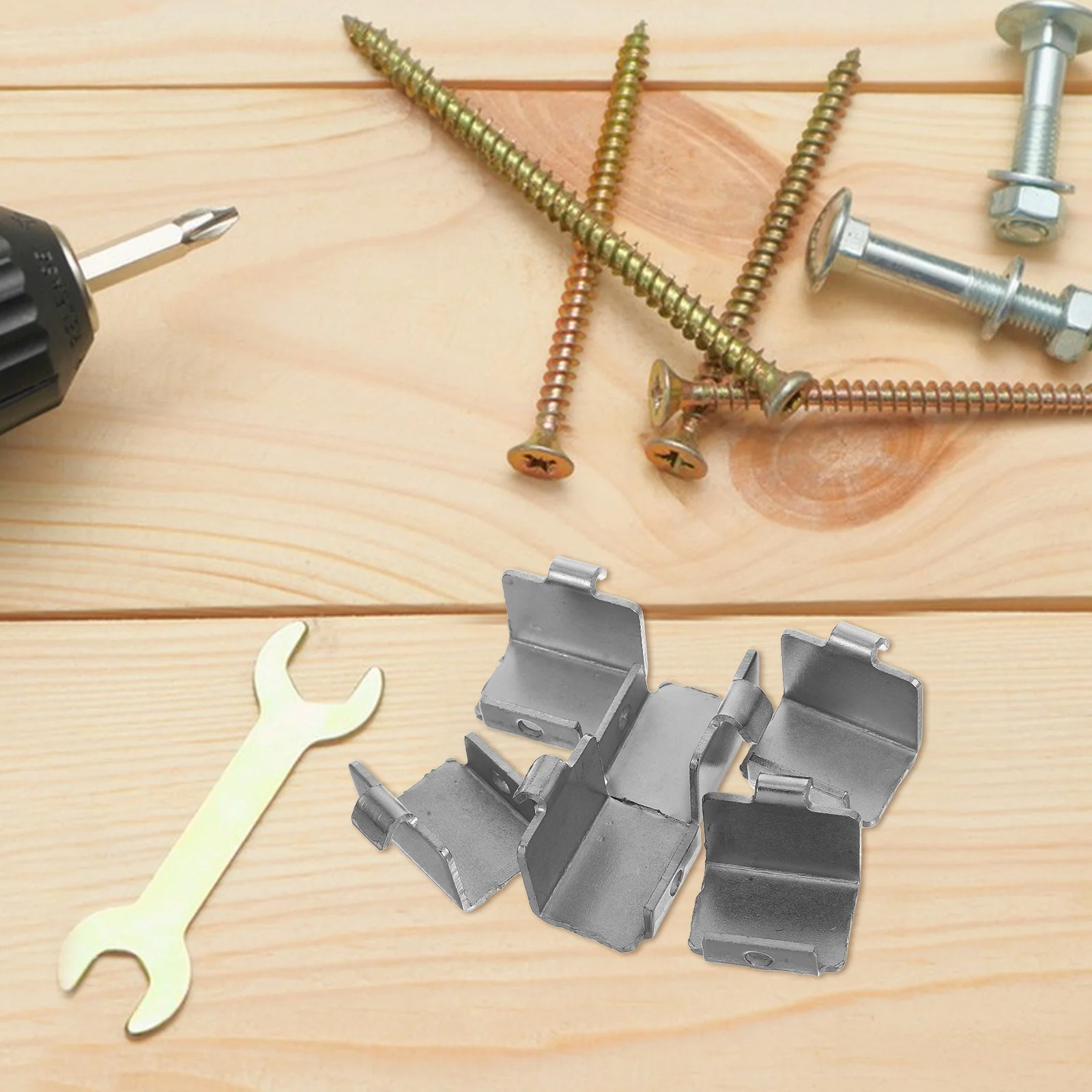 

6Pcs Refrigerator Shelf Clips Metal Heavy Duty Supports for Freezer Cooler Commercial Fridge Accessories Shelf Holders Stable