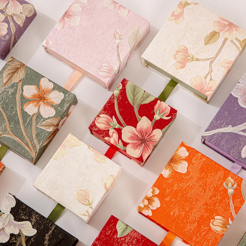 

10PCS High-End Floating PE Film Jewelry Box Crystal Bracelet Display Storage Case Bead Bracelet Packaging Box