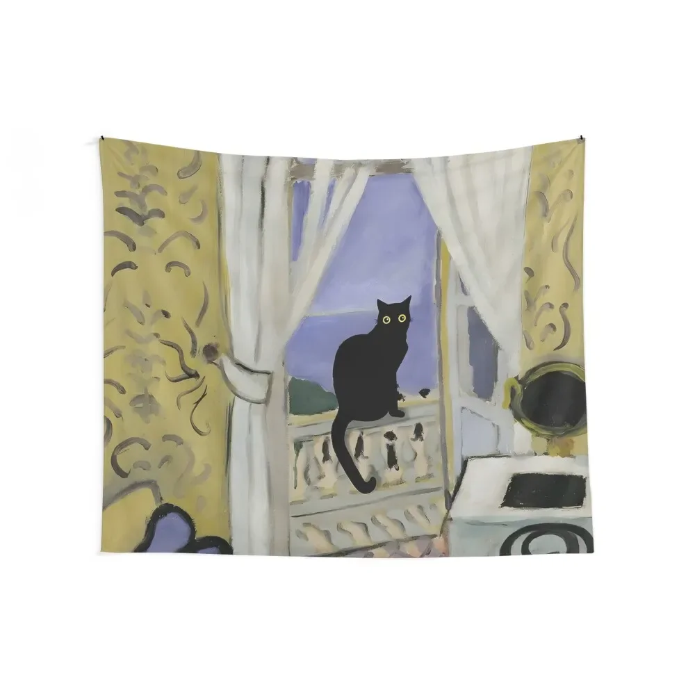 

Cat Matisse Funny Tapestry Room Aesthetic Funny Carpet Wall Tapestry
