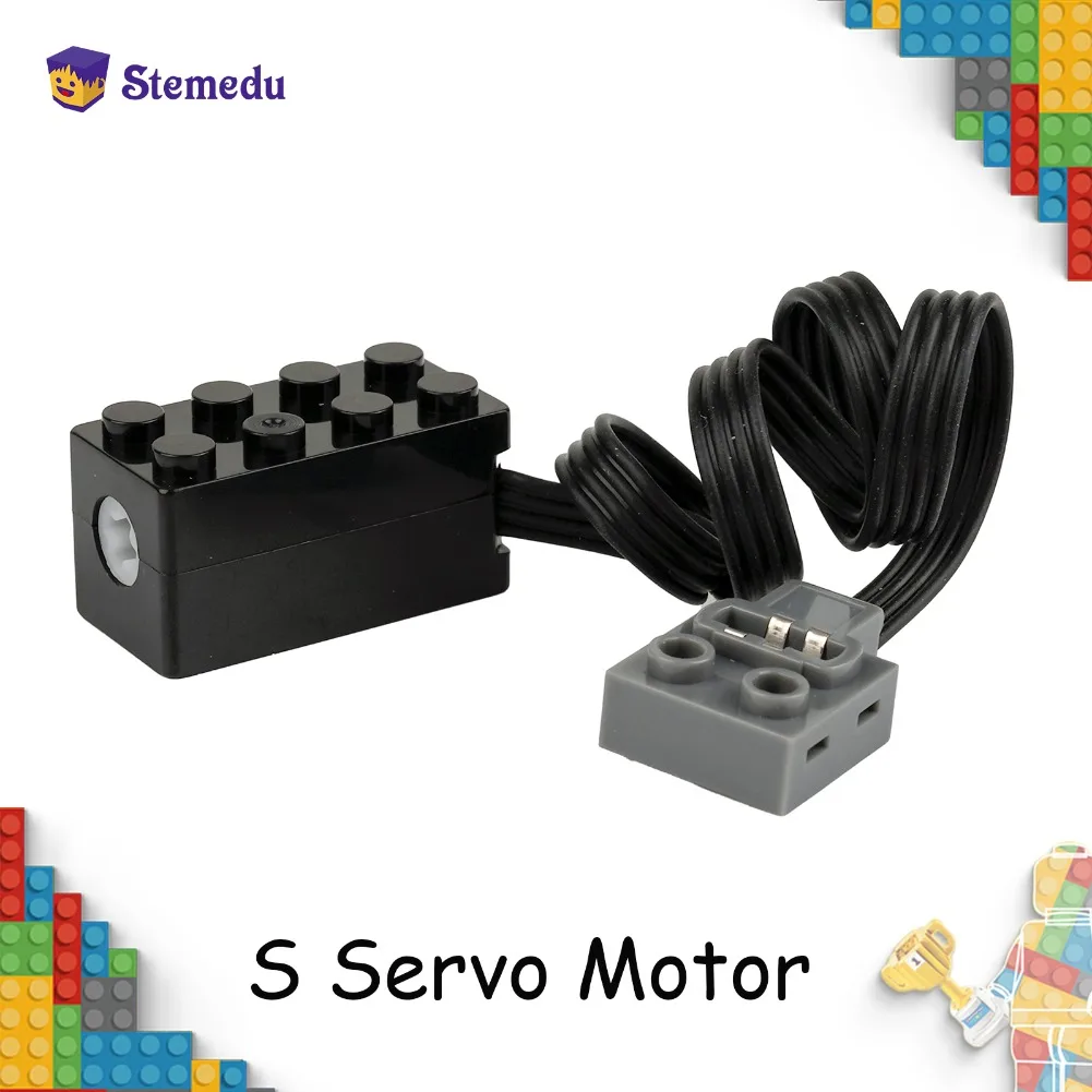 

MOC S Drive Motor Speed Motor Support Forward and Reverse Slow Speed Slow Torque Compatible with Leduo Power Functions Engine