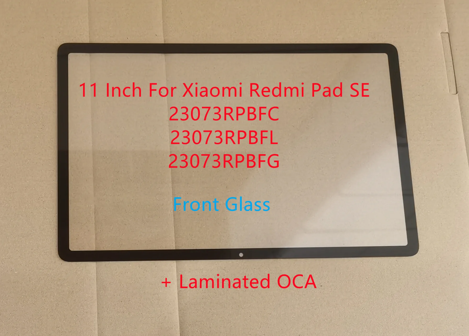 

11 Inch For Xiaomi Redmi Pad SE 23073RPBFL 23073RPBFG 23073RPBFC Touch Screen Panel Front Outer LCD Glass With Laminated OCA