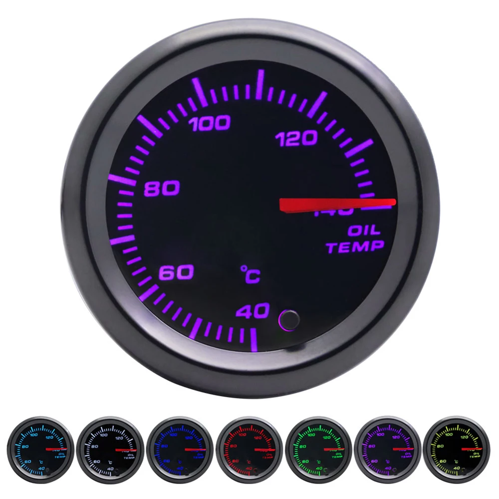 2,52mm LED Getönte 7-Farben-Serie: Boost/Wassertemperatur/Öltemperatur/Öldruck/Voltmeter/Luft-Kraftstoff-Verhältnis/EGT/Drehzahlmesser für Fahrzeuge – Detail 14