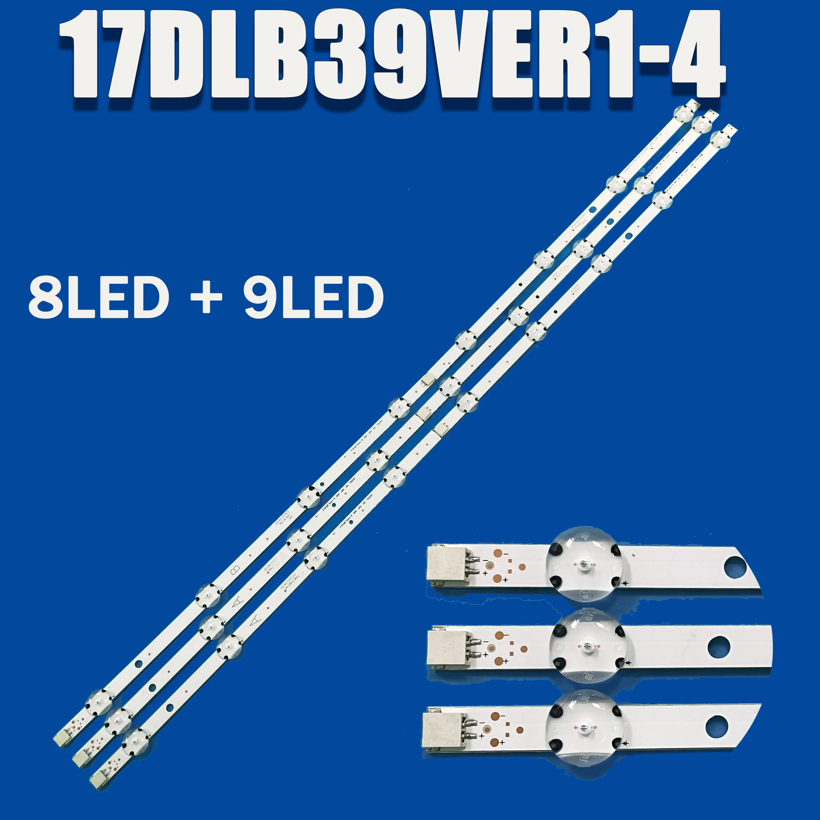 

LED Strips For VESTEL 39 DRT VNB A B LT-39C770 LUXOR LUX01390001 Finlux FIN39FHD440BK VES390UNDA-2D-N11 Telefunken TE39275B35ZXH