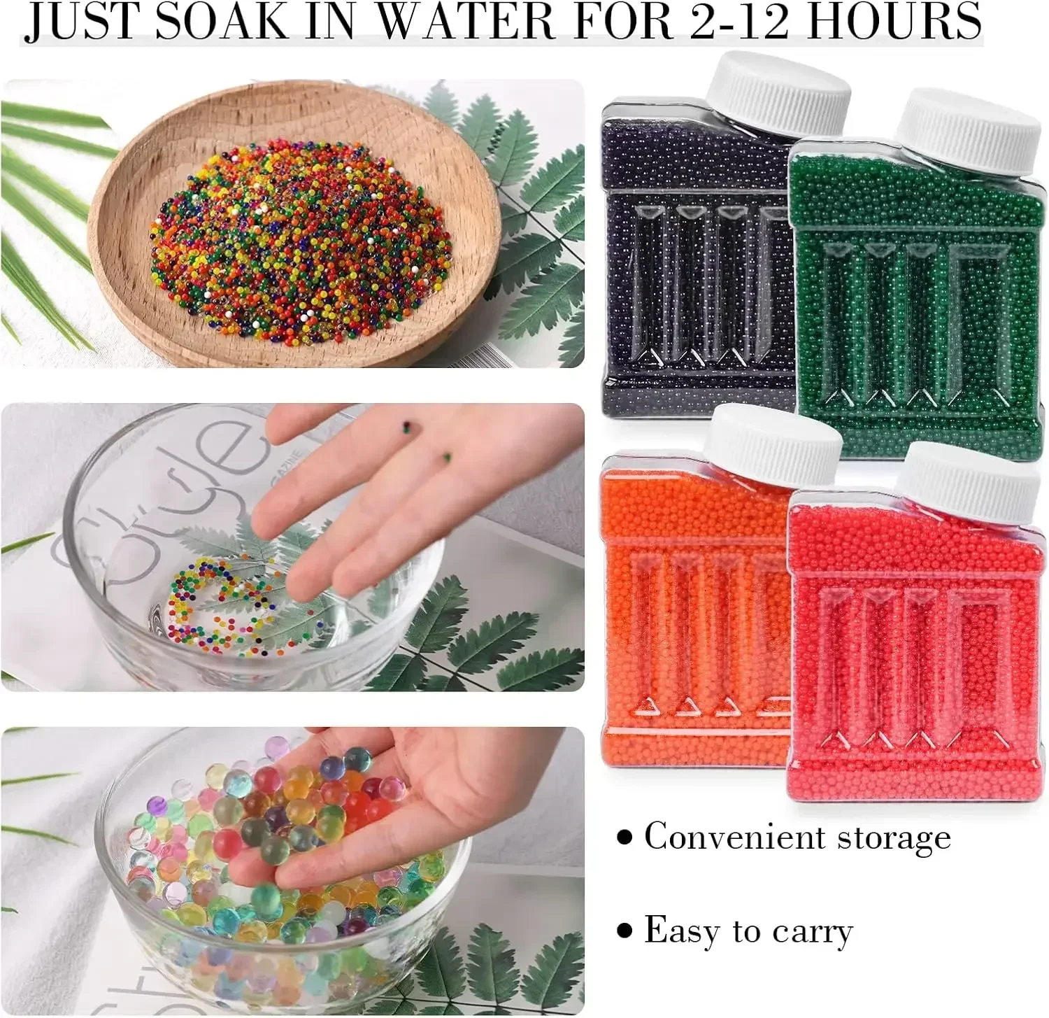 F50,000 حبات جل الماء لحشو المزهرية حبات جل الماء اللاملي زراعة الخرز للمنزل زهرية ، ديكور منزلي للزفاف #2